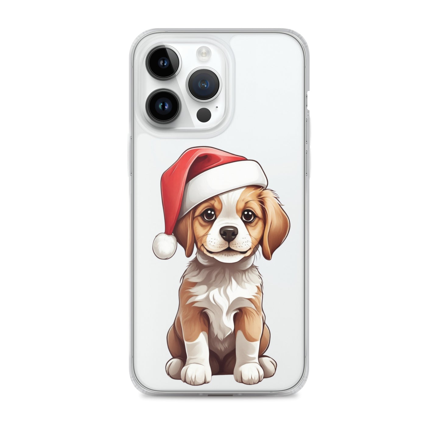 Christmas Puppy Winter Clear Case for iPhone® | Transparent & Protective Cover