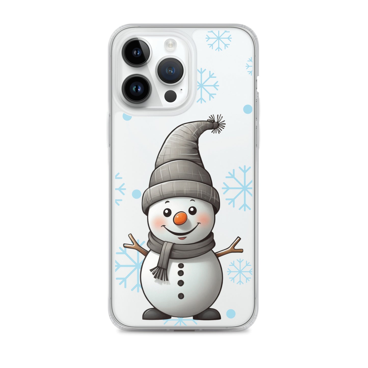 Christmas Snowman Winter Clear Case for iPhone® | Transparent & Protective Cover