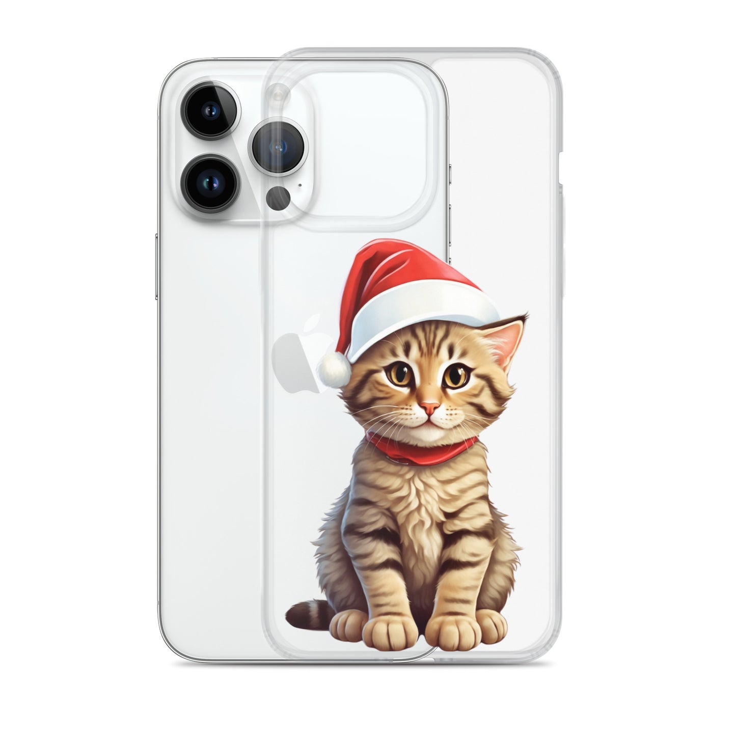 Christmas Kitten Winter Clear Case for iPhone® | Transparent & Protective Cover