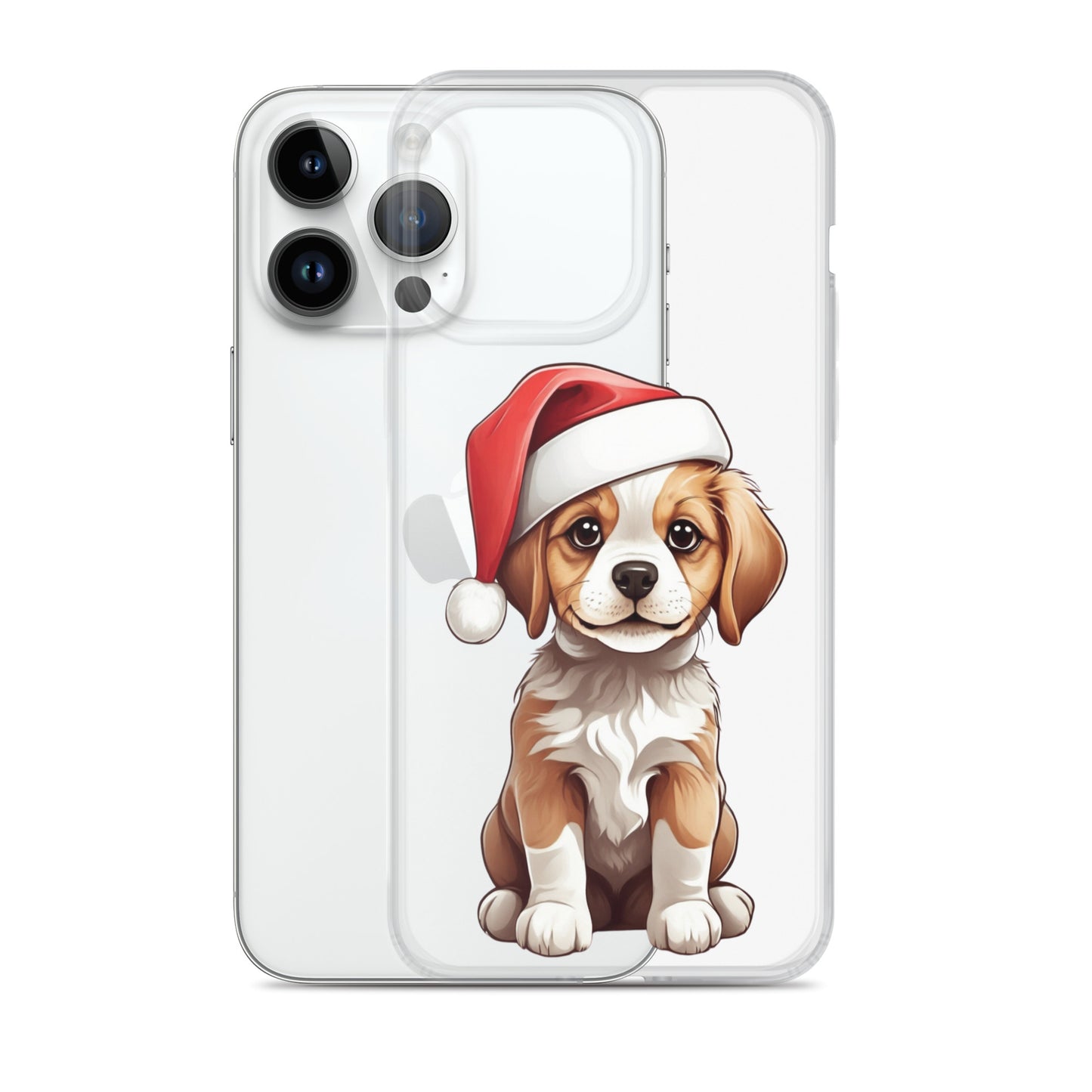 Christmas Puppy Winter Clear Case for iPhone® | Transparent & Protective Cover