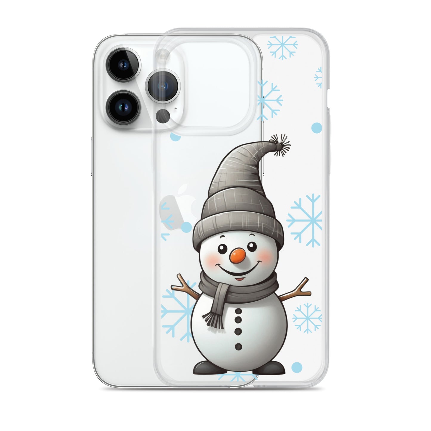 Christmas Snowman Winter Clear Case for iPhone® | Transparent & Protective Cover