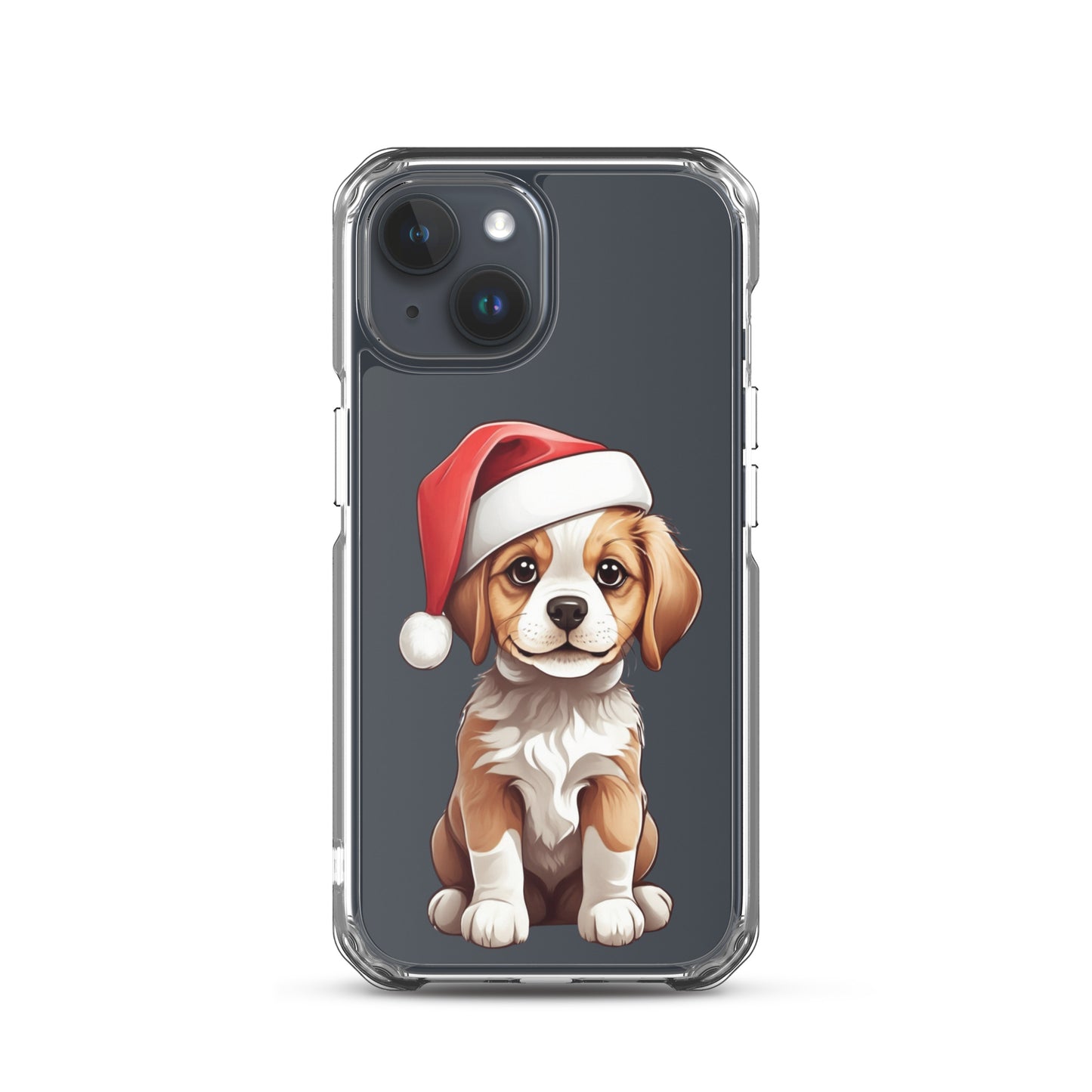 Christmas Puppy Winter Clear Case for iPhone® | Transparent & Protective Cover