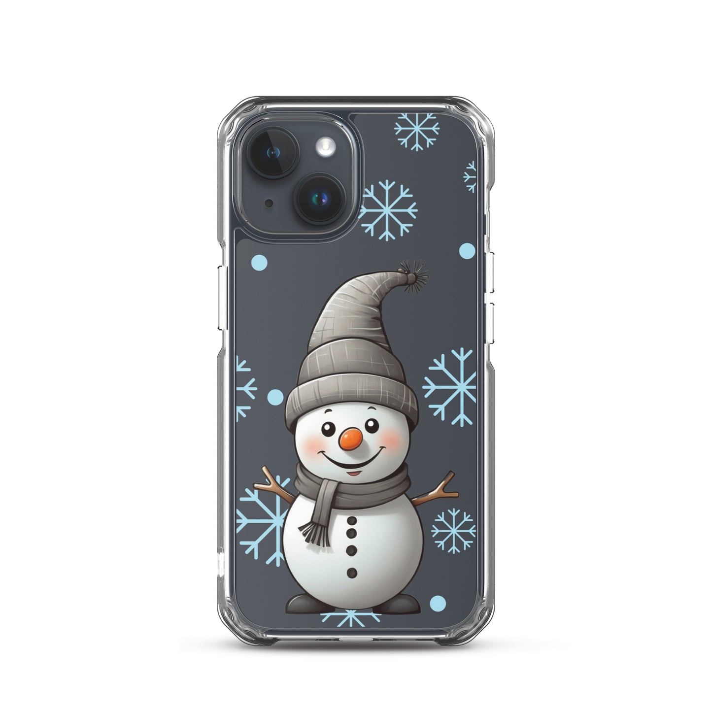 Christmas Snowman Winter Clear Case for iPhone® | Transparent & Protective Cover