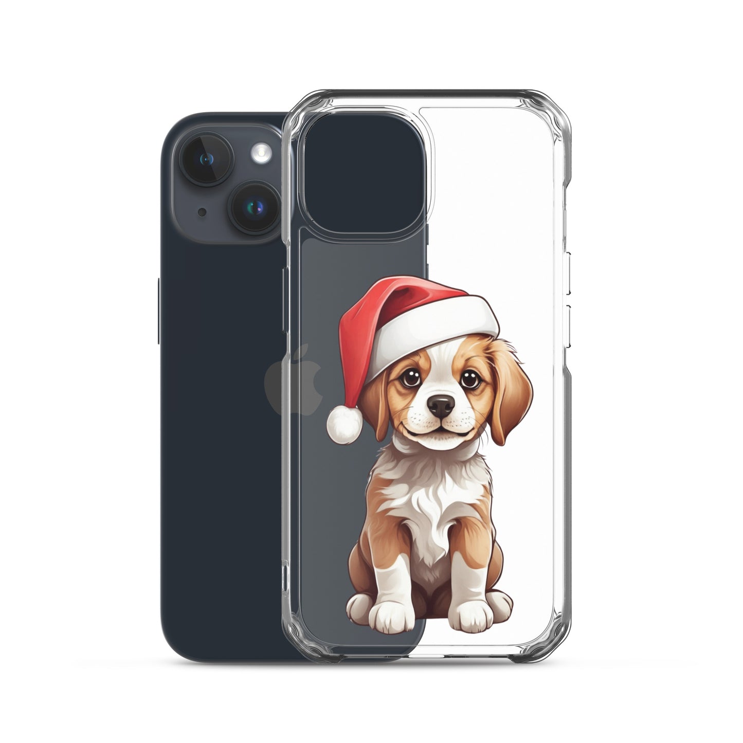 Christmas Puppy Winter Clear Case for iPhone® | Transparent & Protective Cover