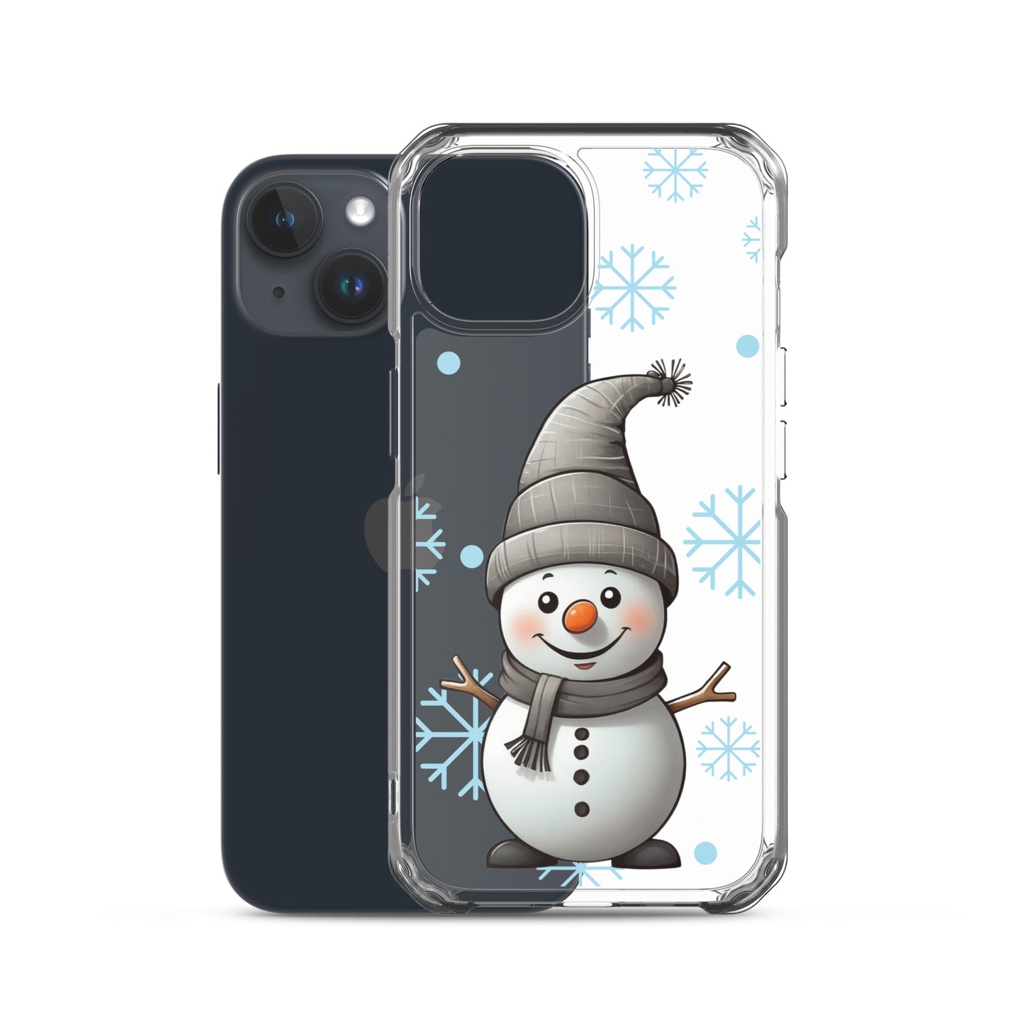 Christmas Snowman Winter Clear Case for iPhone® | Transparent & Protective Cover