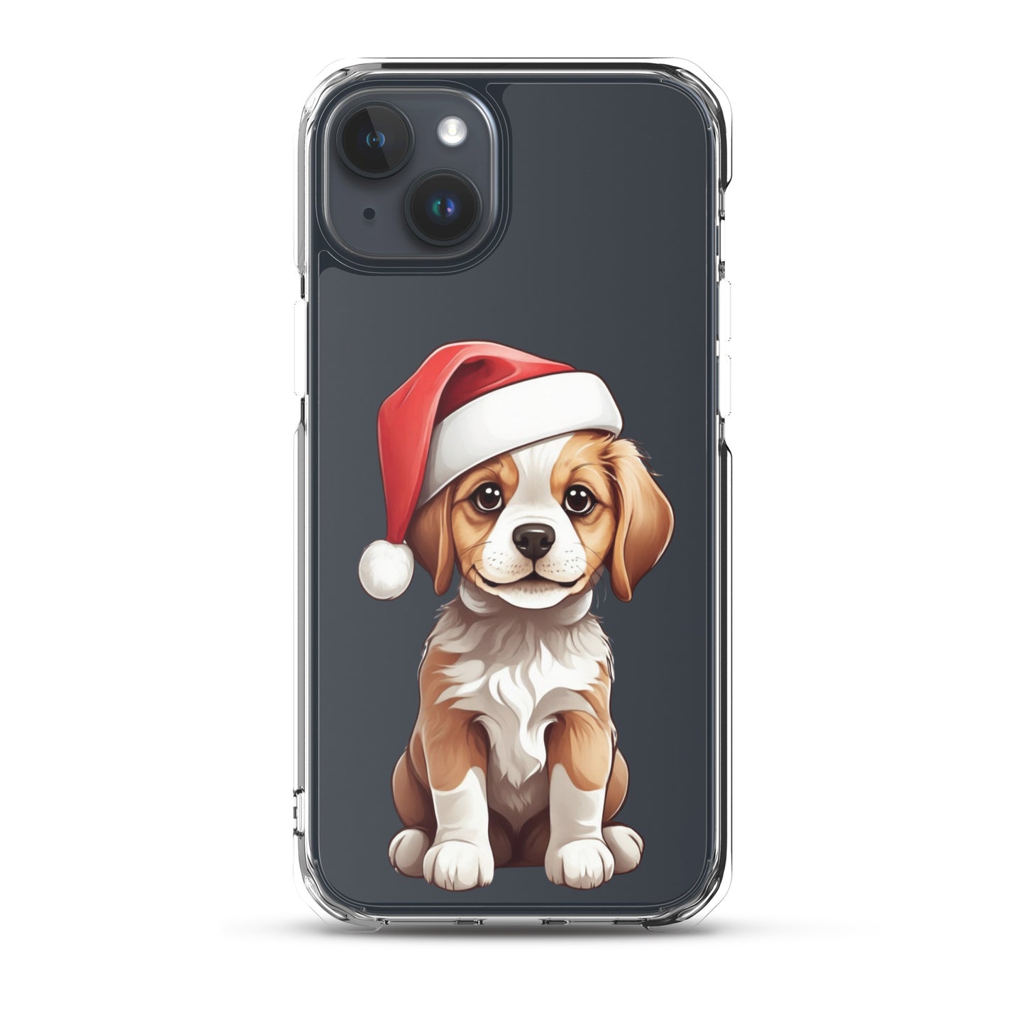 Christmas Puppy Winter Clear Case for iPhone® | Transparent & Protective Cover