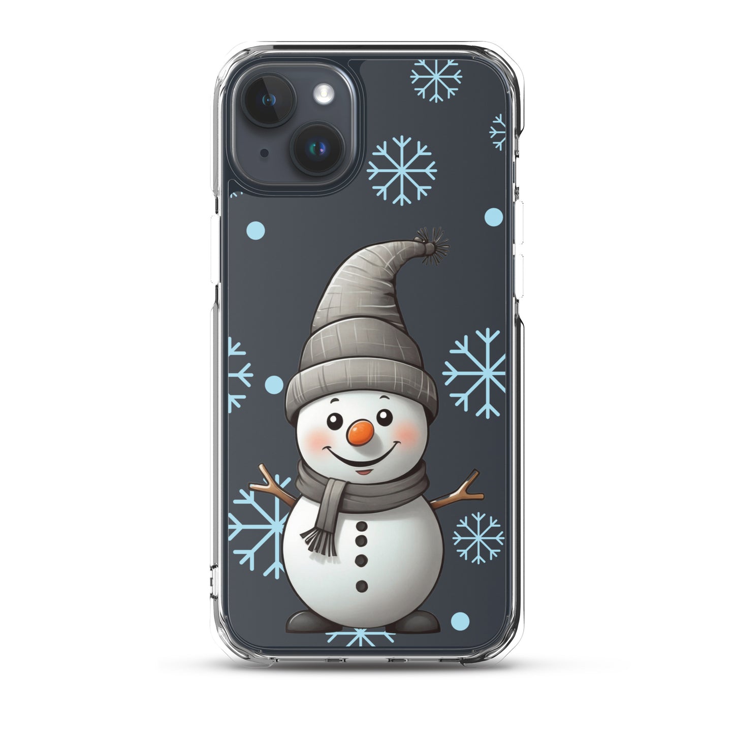 Christmas Snowman Winter Clear Case for iPhone® | Transparent & Protective Cover