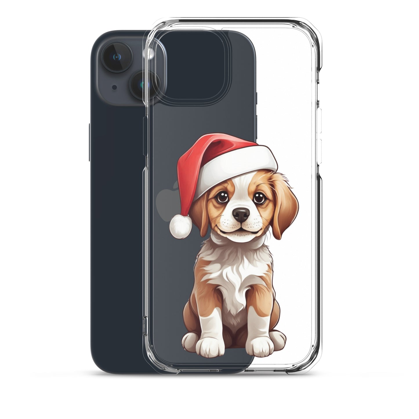 Christmas Puppy Winter Clear Case for iPhone® | Transparent & Protective Cover