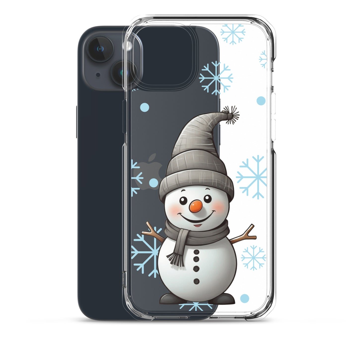 Christmas Snowman Winter Clear Case for iPhone® | Transparent & Protective Cover