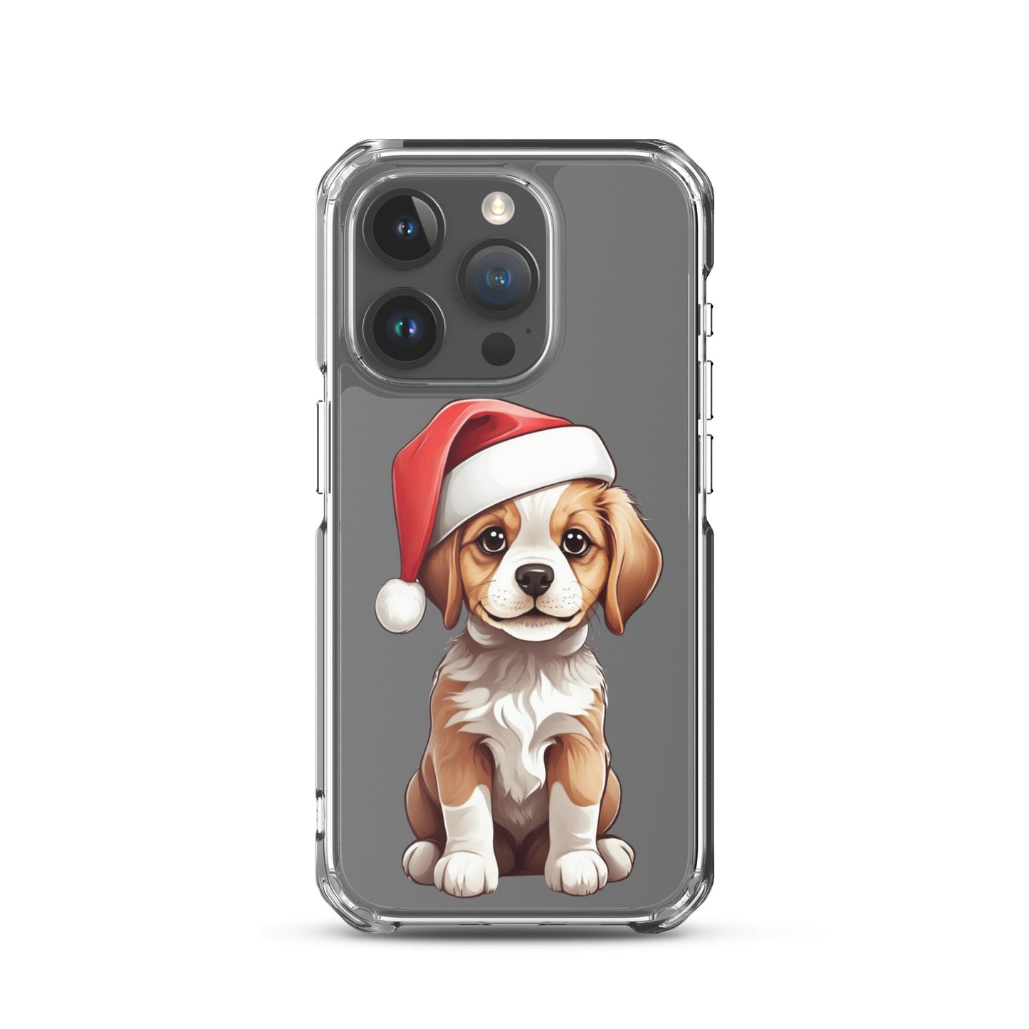 Christmas Puppy Winter Clear Case for iPhone® | Transparent & Protective Cover