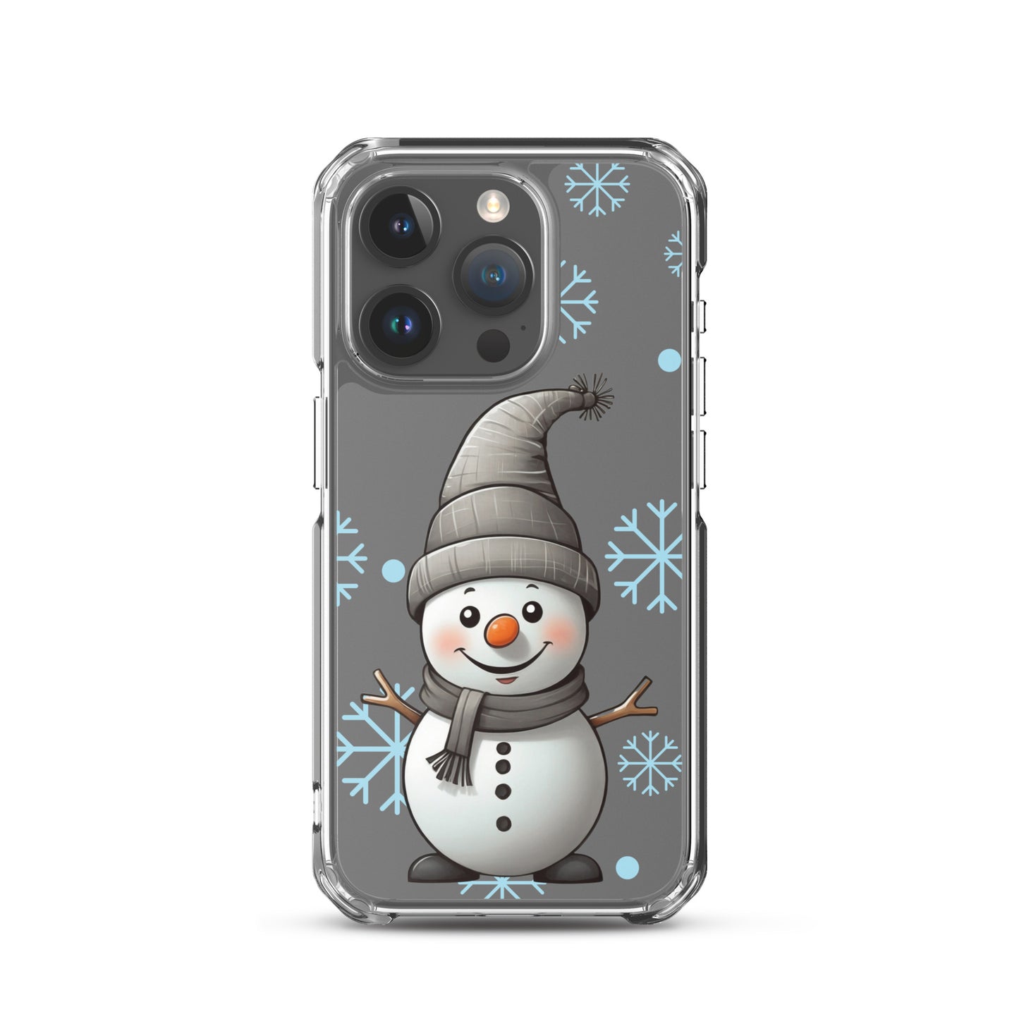 Christmas Snowman Winter Clear Case for iPhone® | Transparent & Protective Cover