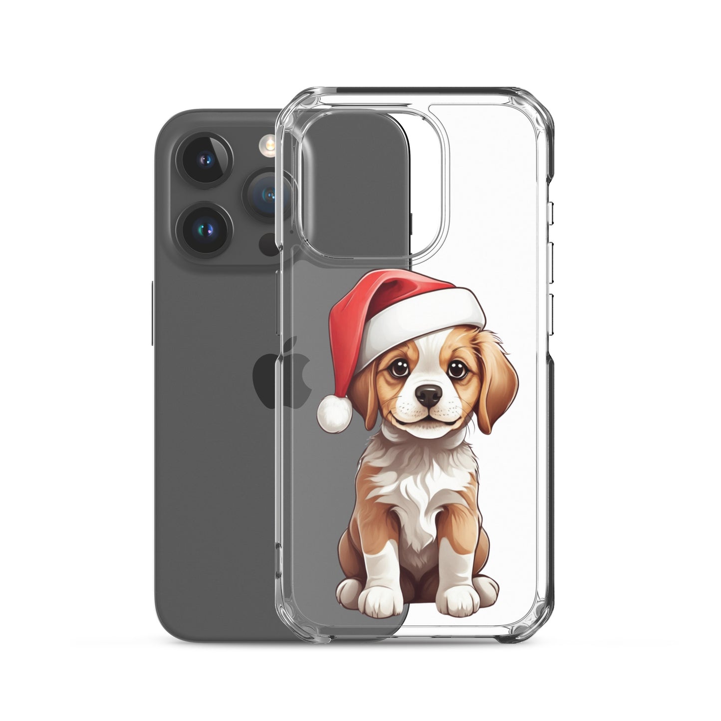 Christmas Puppy Winter Clear Case for iPhone® | Transparent & Protective Cover