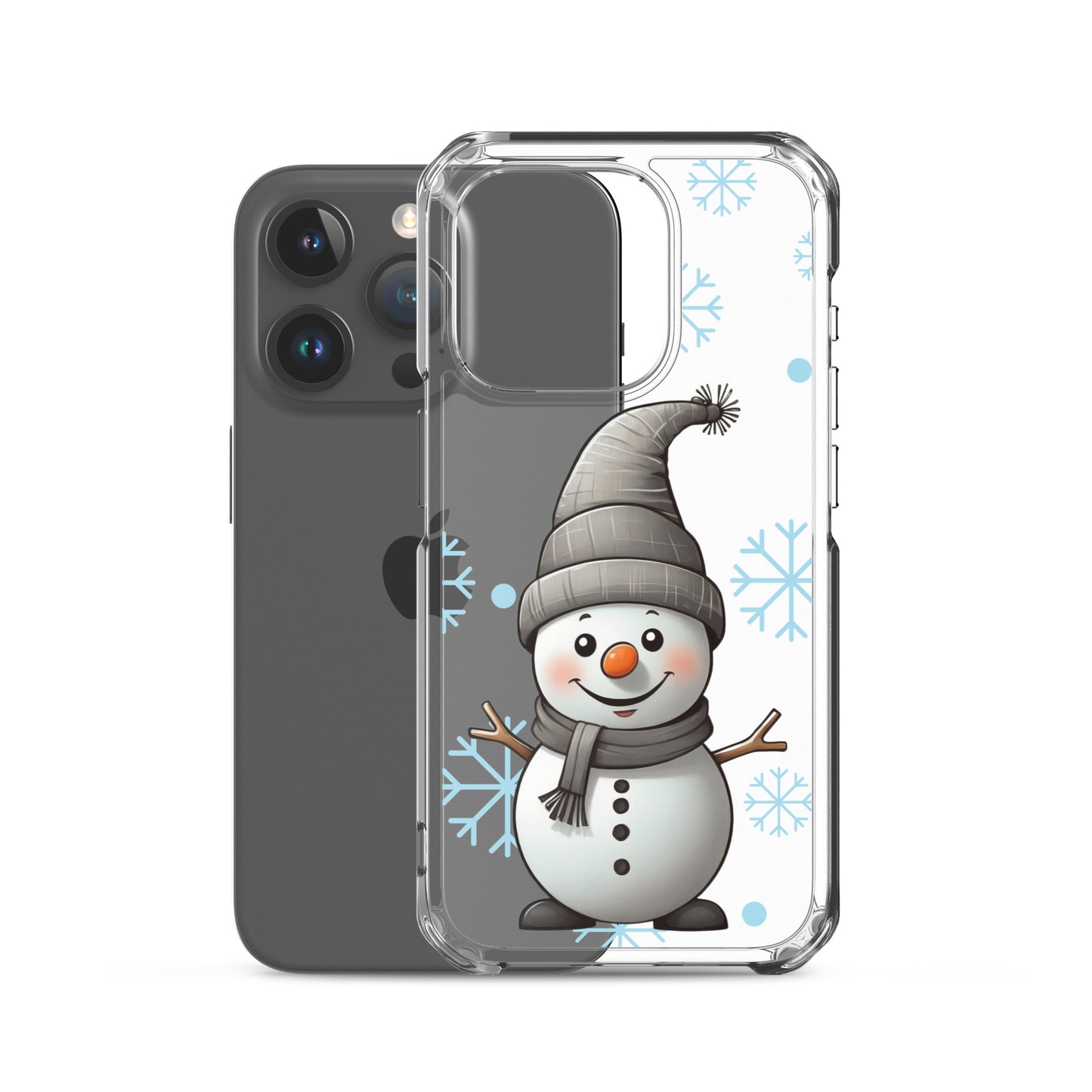 Christmas Snowman Winter Clear Case for iPhone® | Transparent & Protective Cover