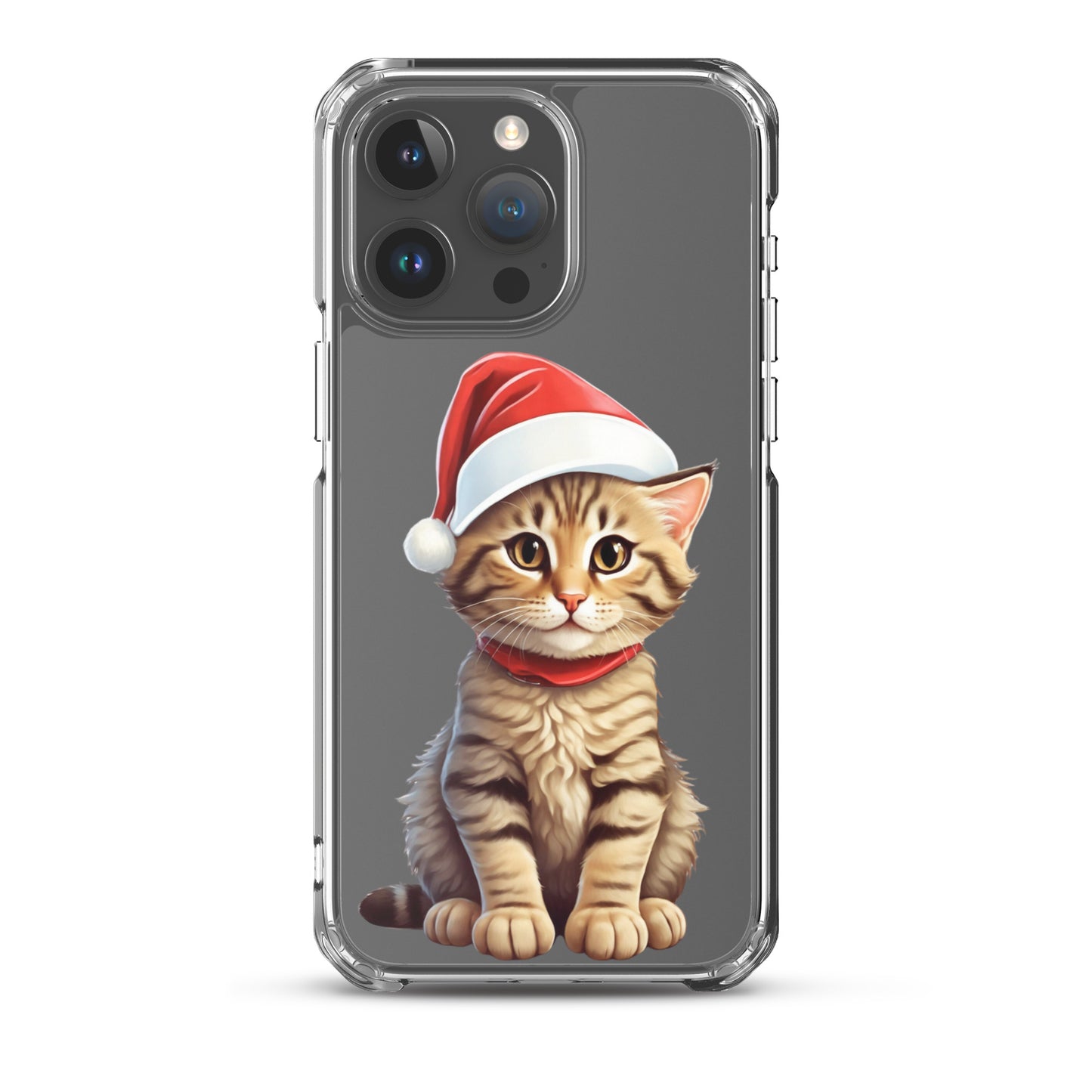 Christmas Kitten Winter Clear Case for iPhone® | Transparent & Protective Cover