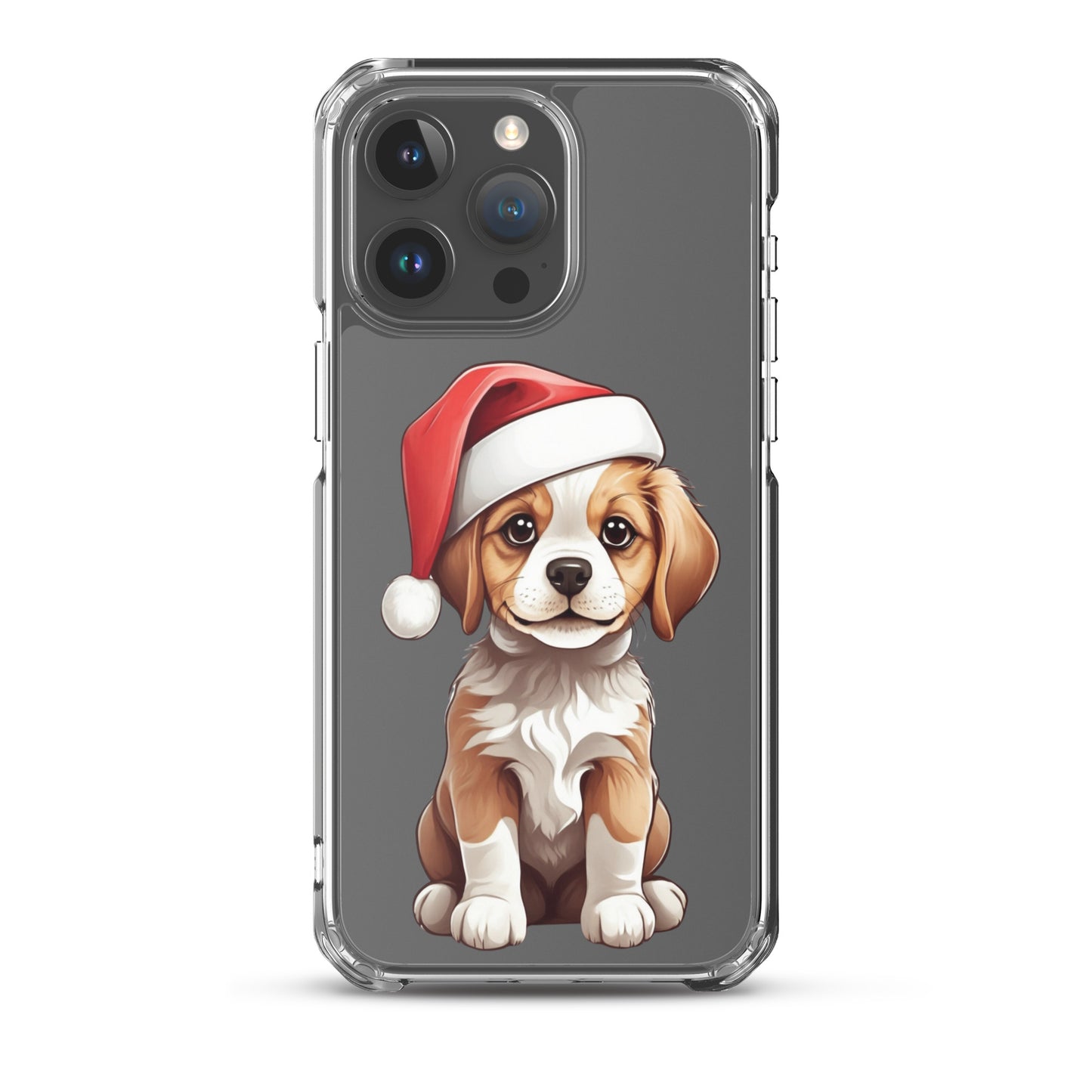 Christmas Puppy Winter Clear Case for iPhone® | Transparent & Protective Cover