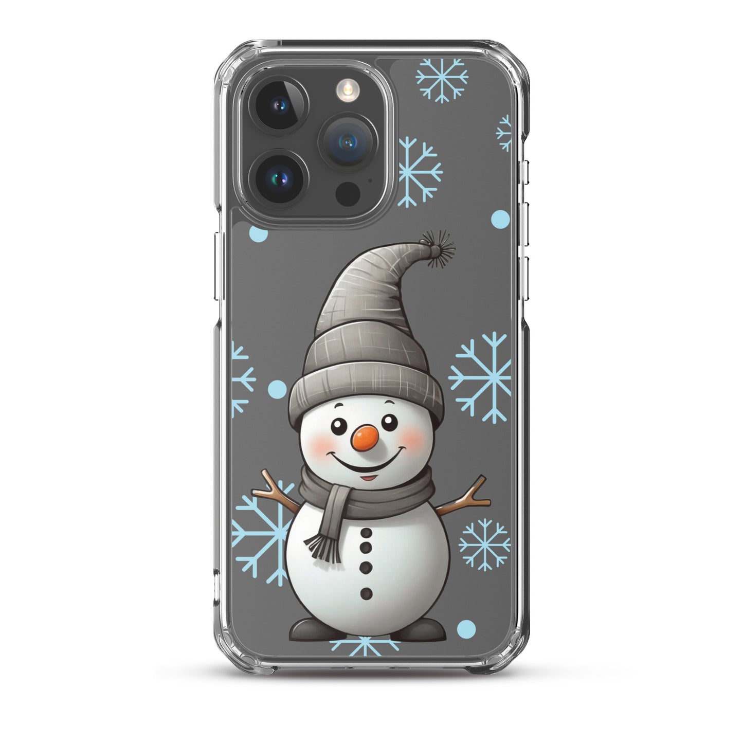 Christmas Snowman Winter Clear Case for iPhone® | Transparent & Protective Cover