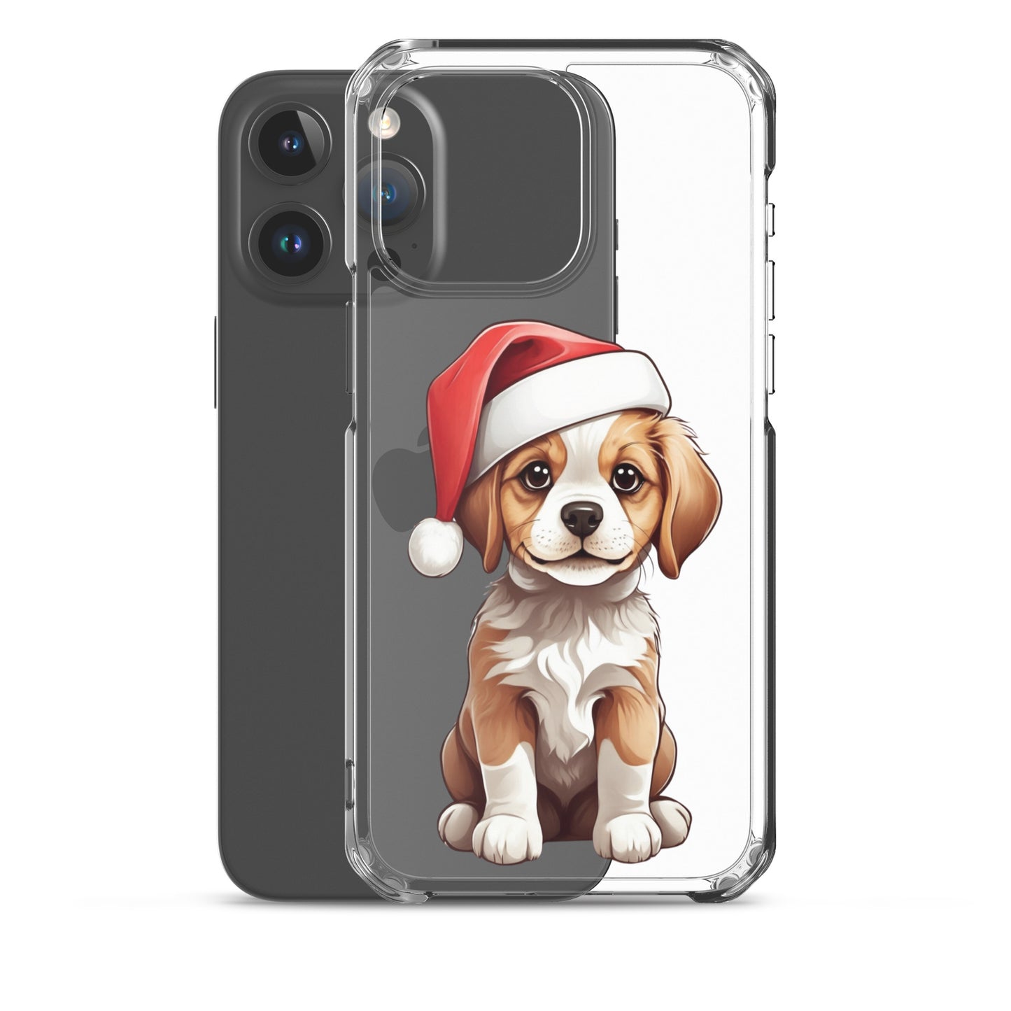 Christmas Puppy Winter Clear Case for iPhone® | Transparent & Protective Cover