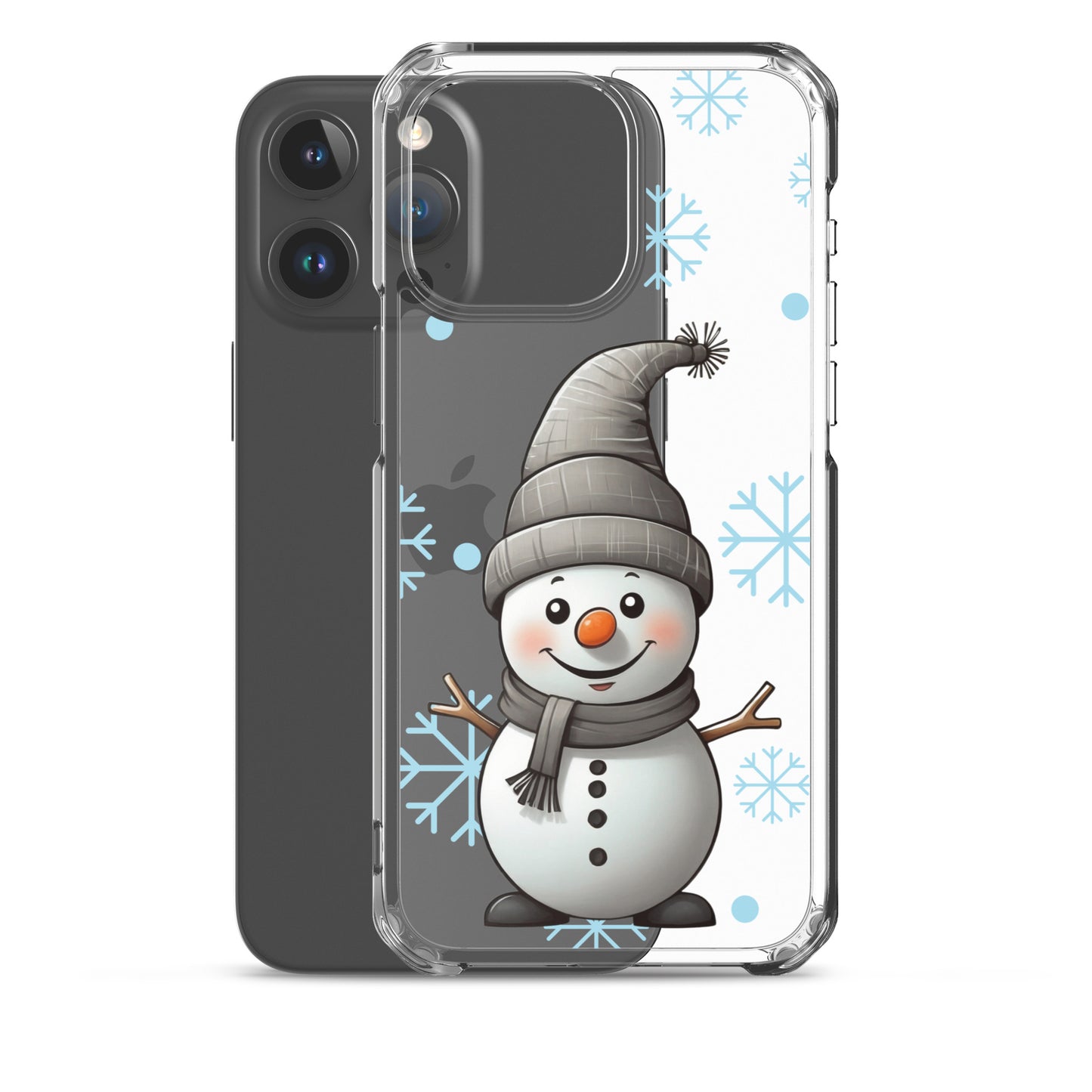 Christmas Snowman Winter Clear Case for iPhone® | Transparent & Protective Cover