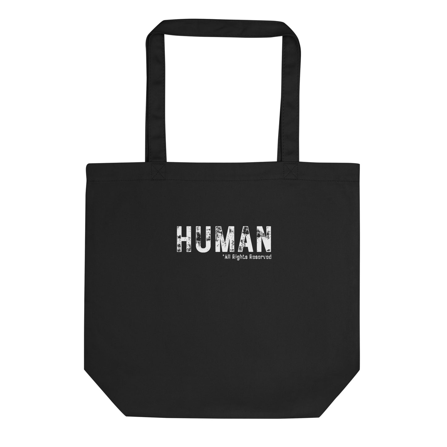 Human - All Rights Reserved Eco Tote Bag | Wear It Freely