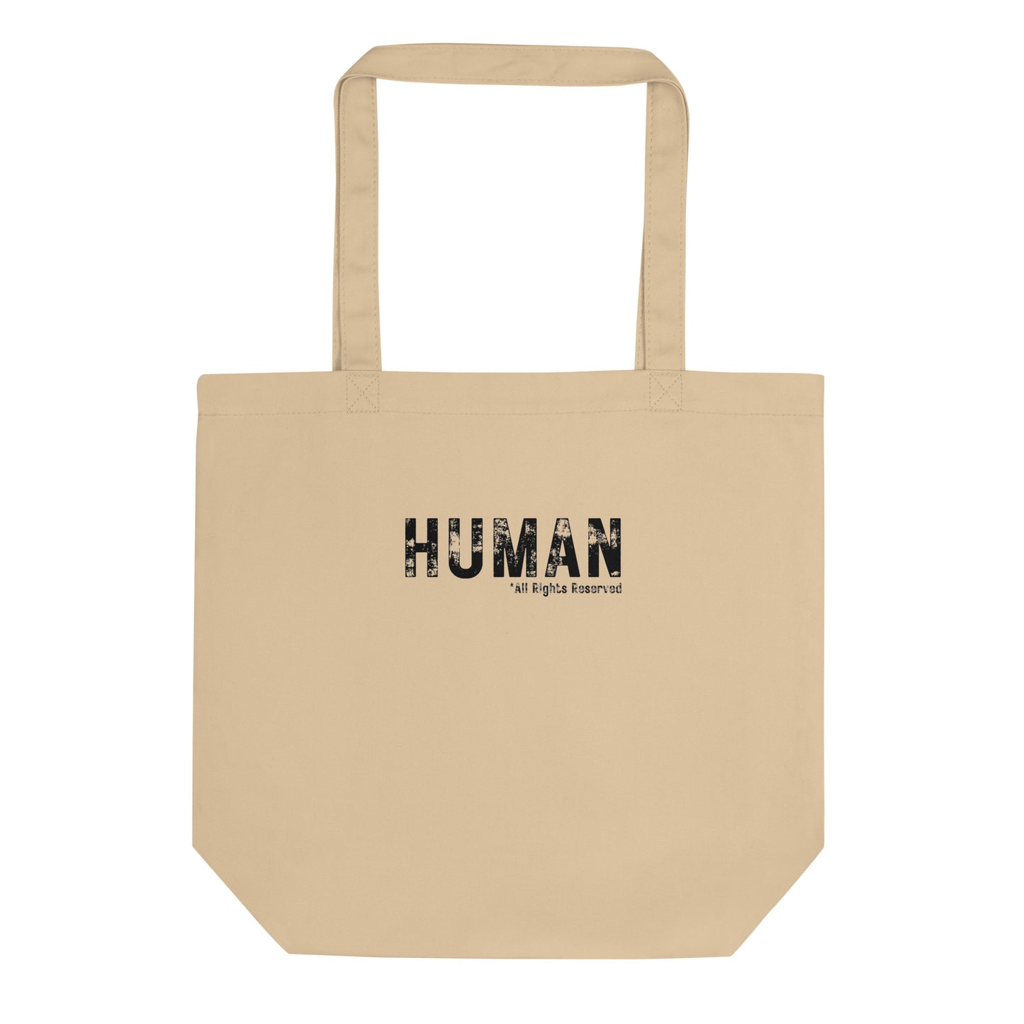 Human - All Rights Reserved Eco Tote Bag | Wear It Freely