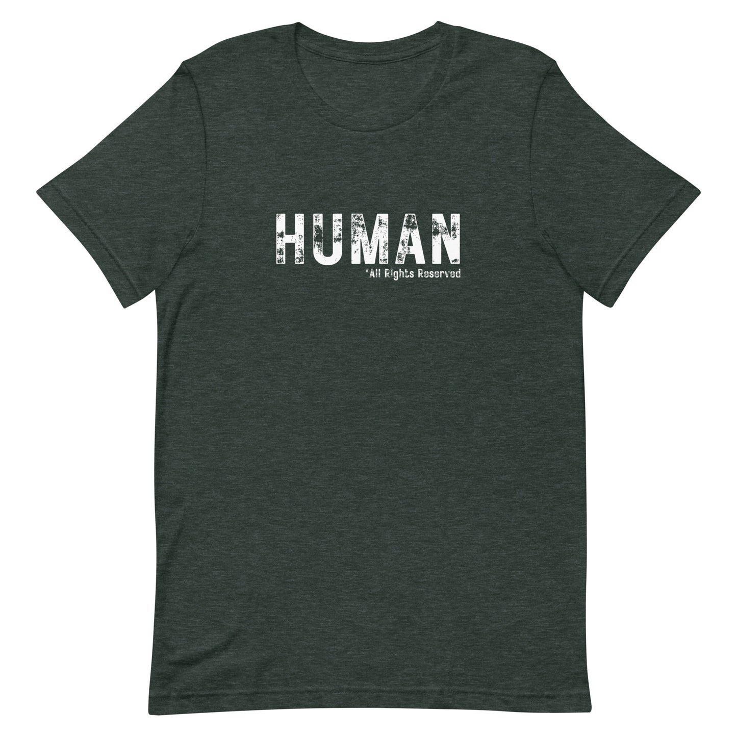 Human - All Rights Reserved Unisex T-Shirt | Wear It Freely