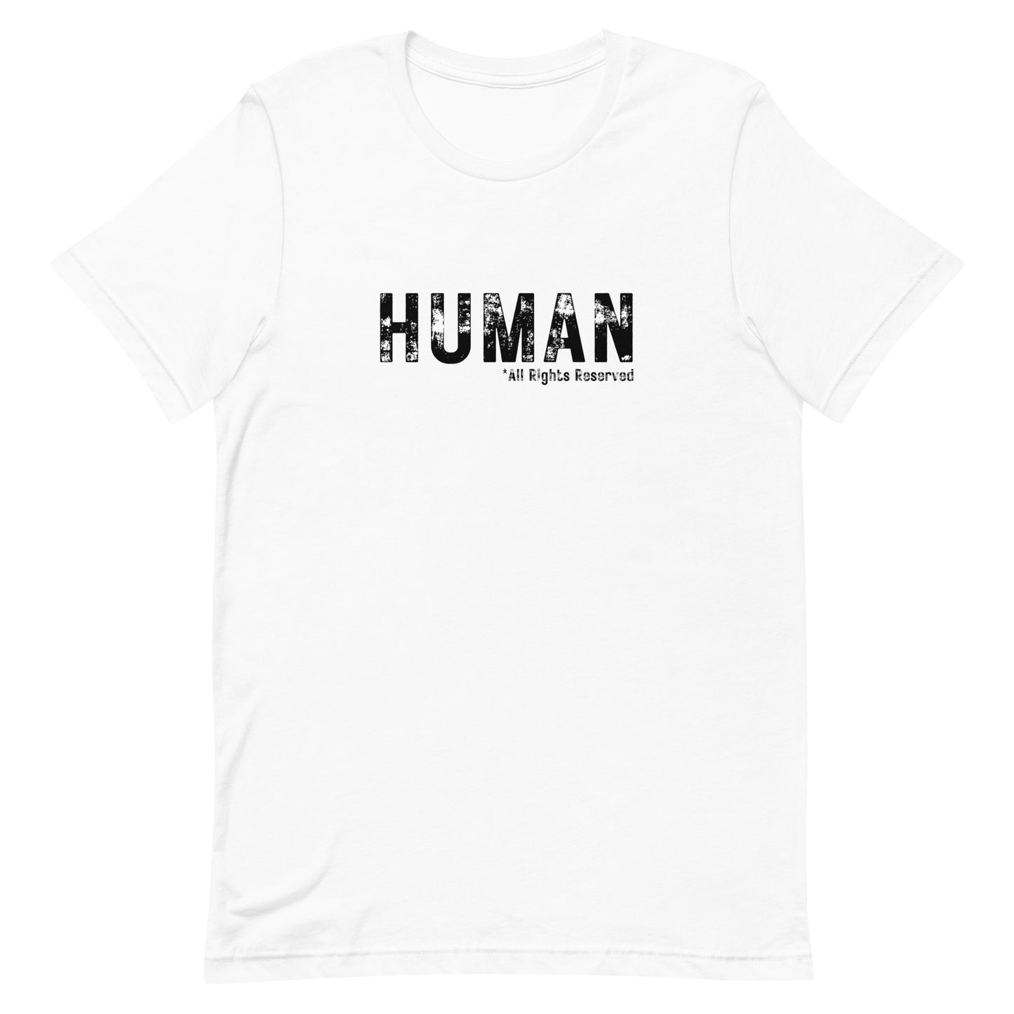 Human - All Rights Reserved Unisex T-Shirt | Wear It Freely