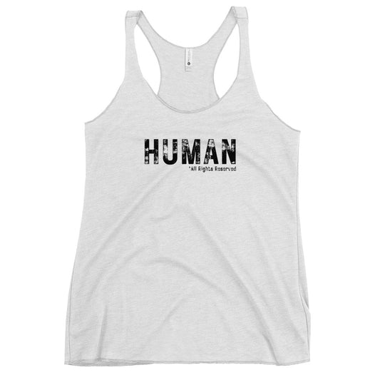 Stand for Equality: 'Human - All Rights Reserved' Women's Tank Top