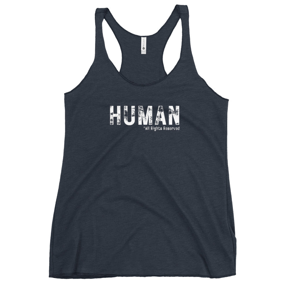 Stand for Equality: 'Human - All Rights Reserved' Women's Tank Top