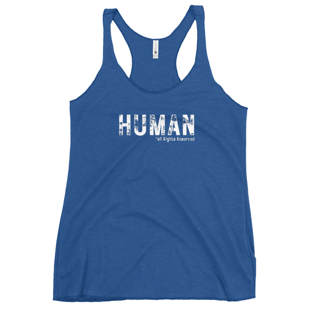 Stand for Equality: 'Human - All Rights Reserved' Women's Tank Top